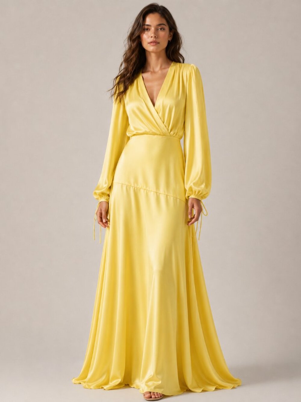 NWT $1995 OUD Paris Sofia Maxi Dress Yellow Size Small